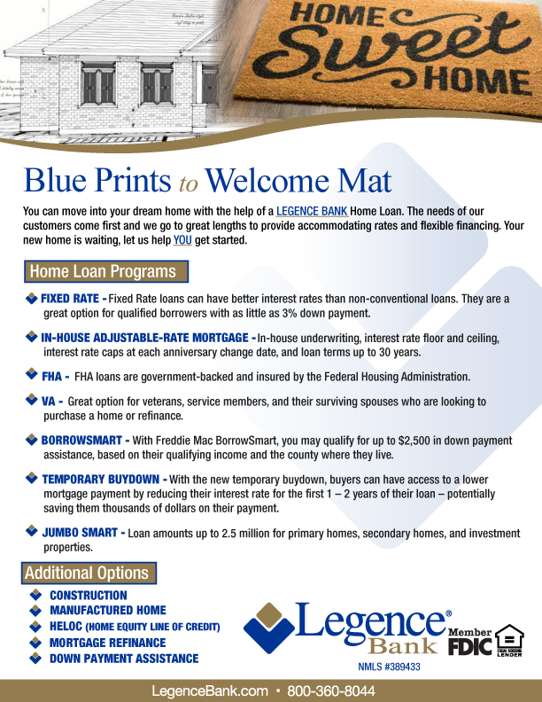 Blueprints to Welcome Mat